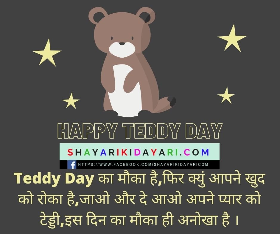 Teddy day shayari in hindi for boyfriend