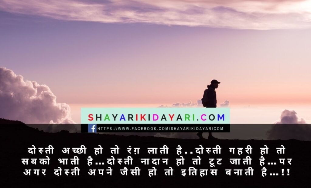 Friendship shayari in hindi funny