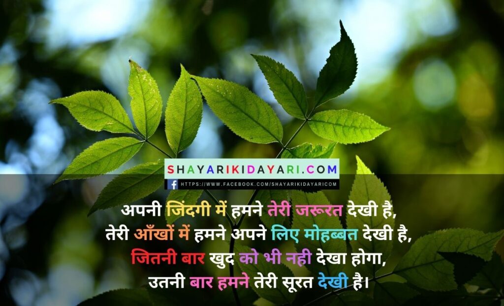 शायरी Love in Hindi
