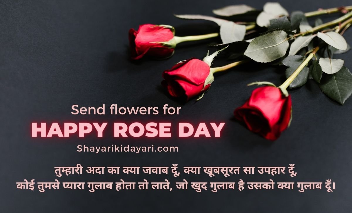 Rose Day Shayari for Girlfriend in Hindi