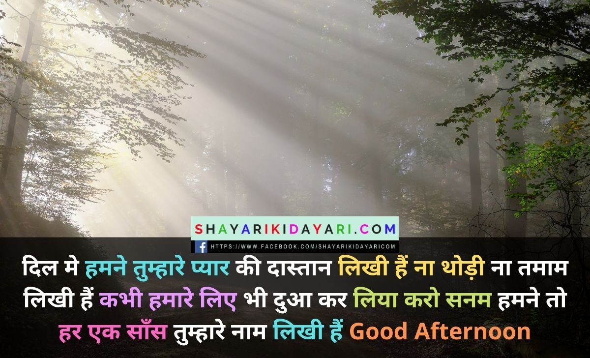 Happy Good Afternoon Thursday Shayari in Hindi