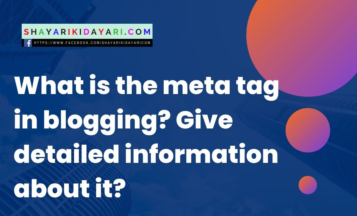 What is the meta tag in blogging