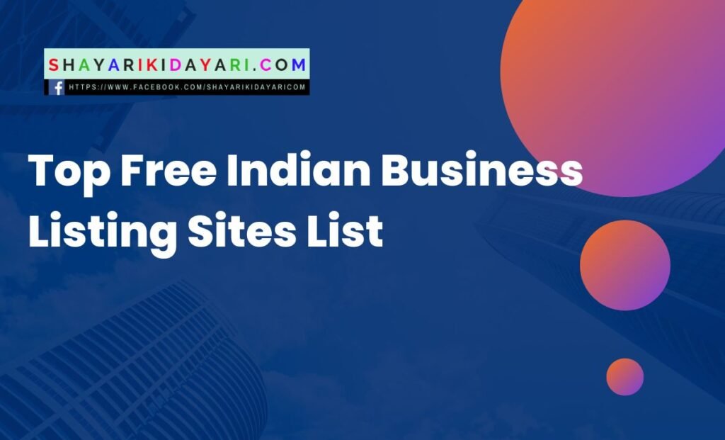 Top Free Indian Business Listing Sites List