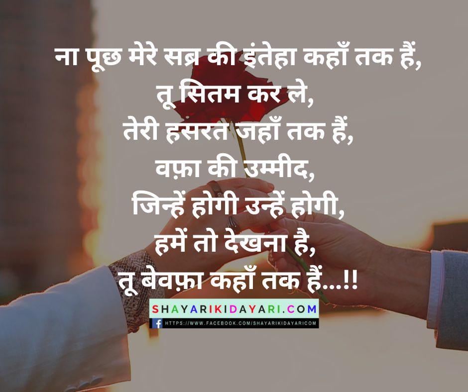 Love Emotional Shayari in Hindi